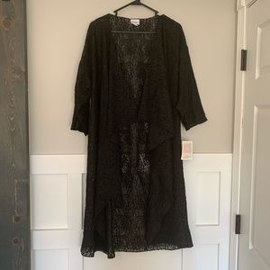 LuLaRoe Black Lace Shirley Cardigan